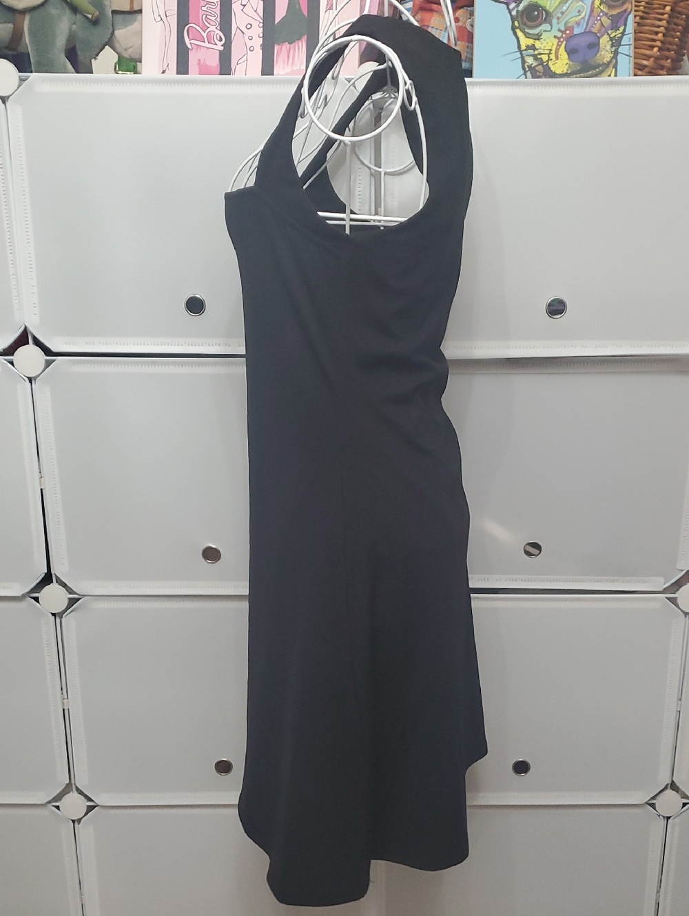 Qinsen Black Square-Neck athletic Mini Dress - Picture 7 of 10